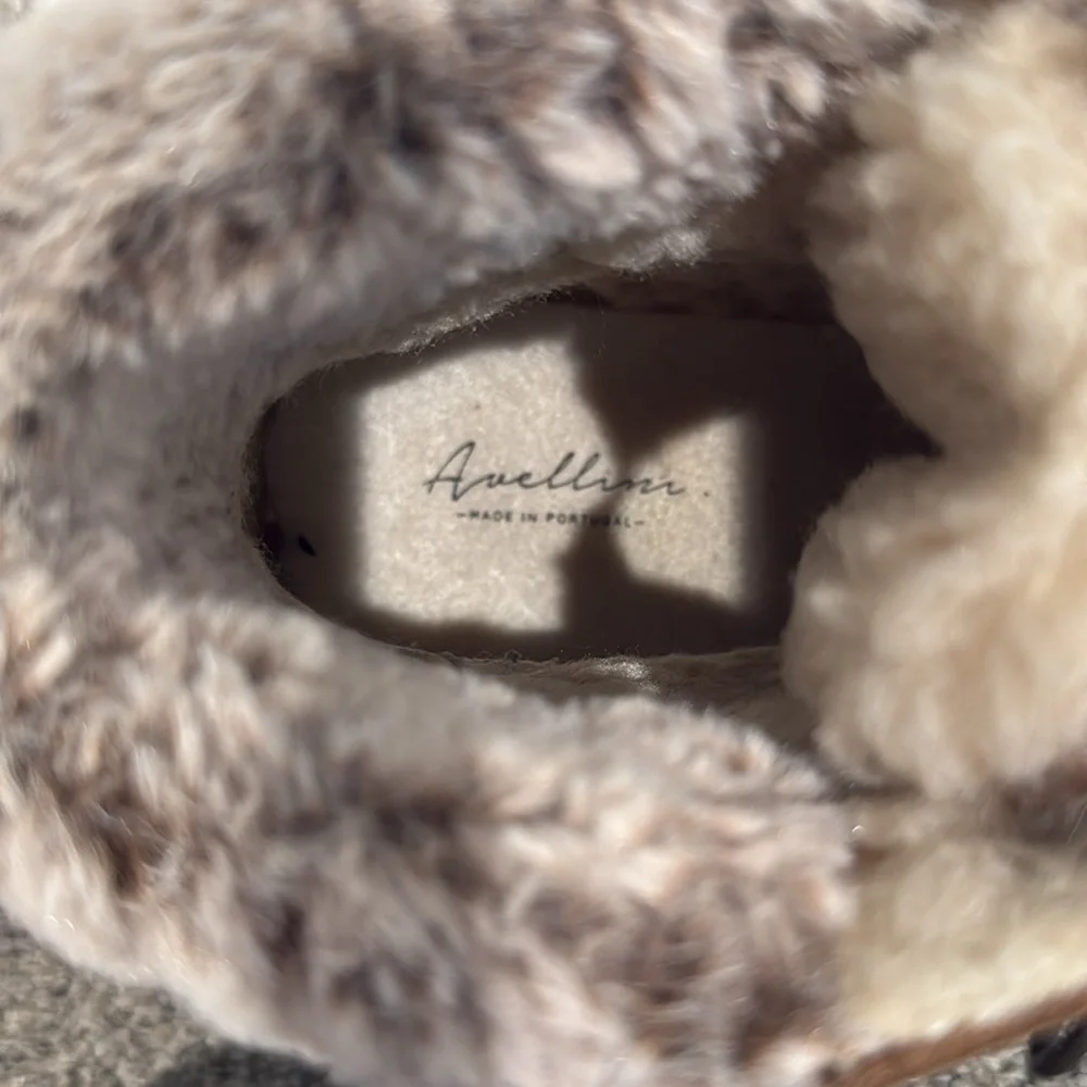 Avellani Brown Faux Fur Lined Boots Super Soft - Size 39 (8.5)